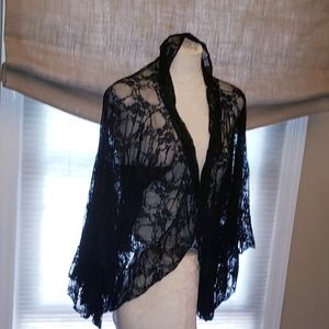 Free People lace shrug